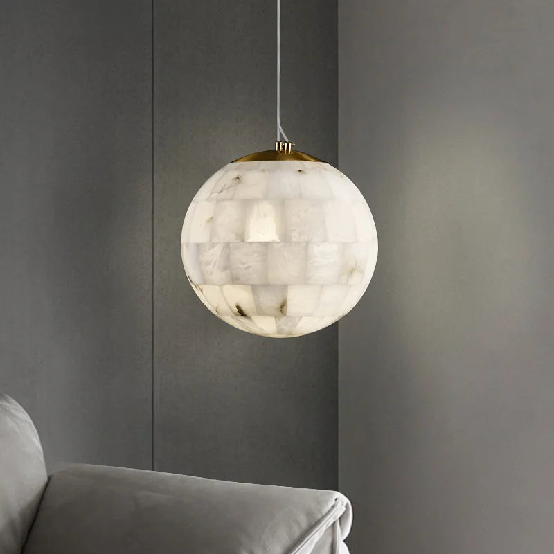suspension en marbre naturel design moderne pour décoration intérieure