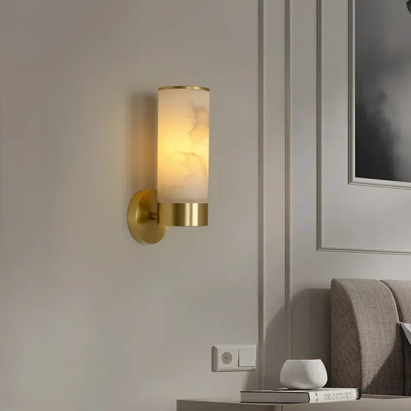 applique murale moderne cuivre salle luminaire - vue 5 sur 10