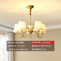 lustre à led en cuivre américain pour décoration intérieure élégante