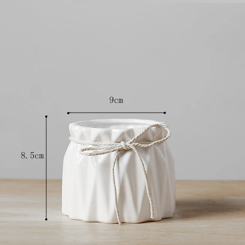 vase en céramique pour fleurs décoration intérieure et bureau - vue 9 sur 18