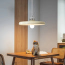 Suspension design arrondi blanc maison