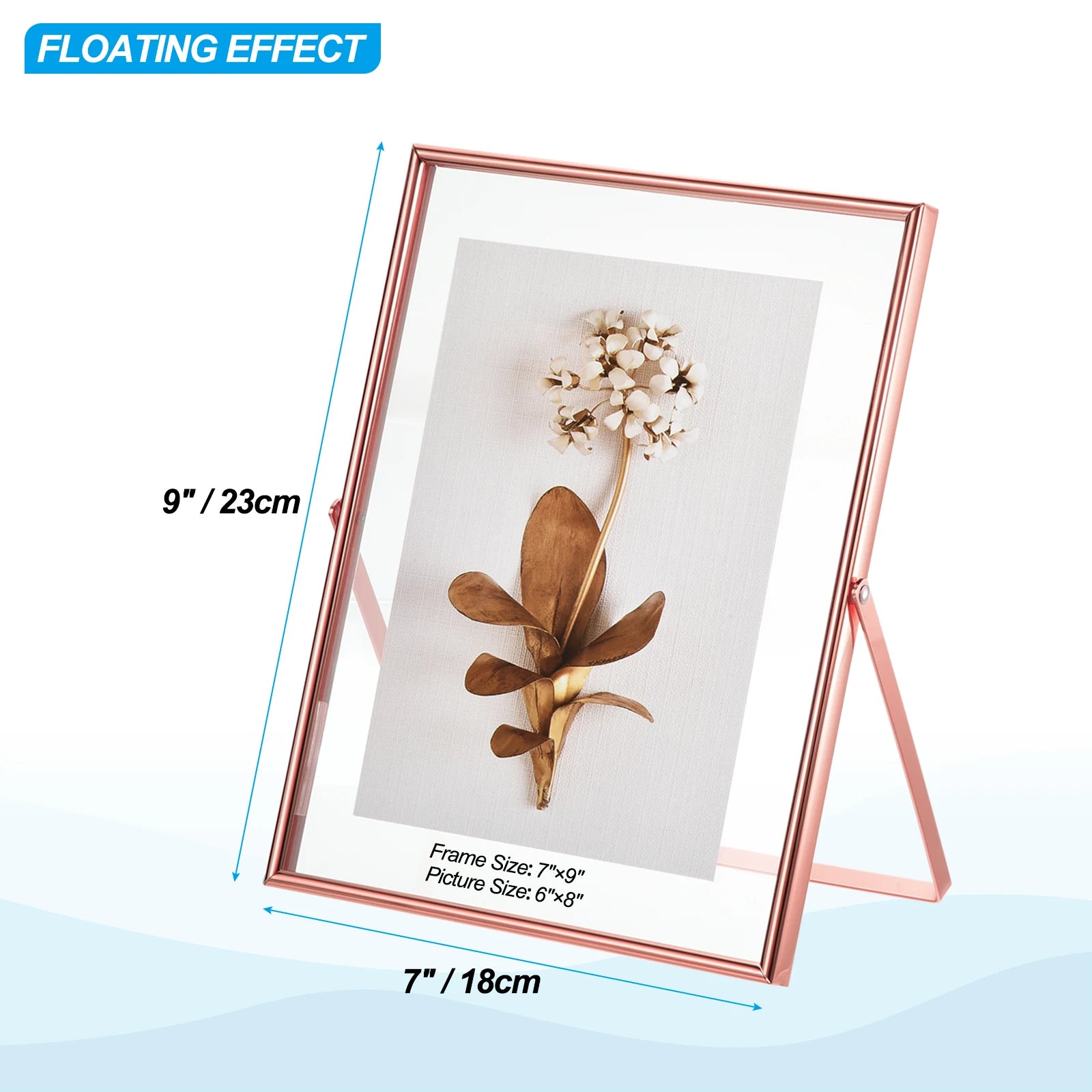 lot de 2 cadres photo en métal et verre pour décoration - vue 20 sur 22