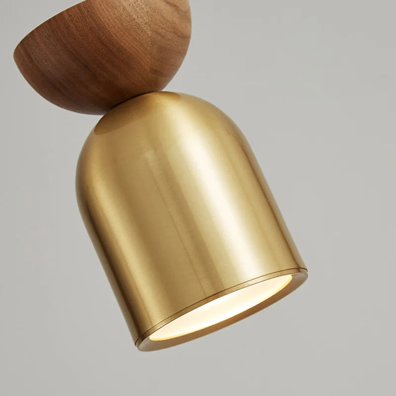 suspension moderne en cuivre noir et or pour intérieur - vue 6 sur 12