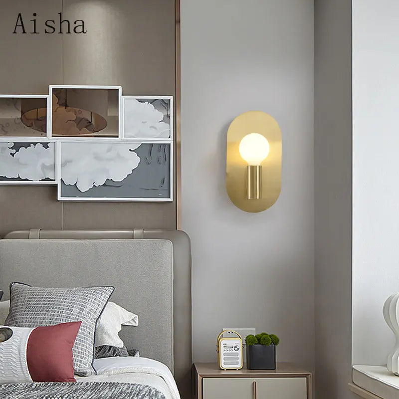 applique murale ovale de luxe style nordique pour décoration intérieure - vue 4 sur 7