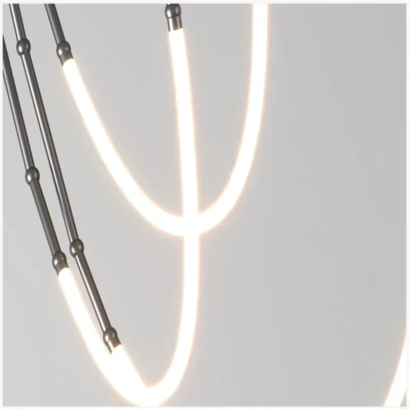 suspension led moderne pour décoration intérieure élégante et stylée - vue 6 sur 12