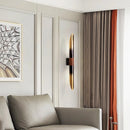 applique murale décorative en métal avec imitation bois