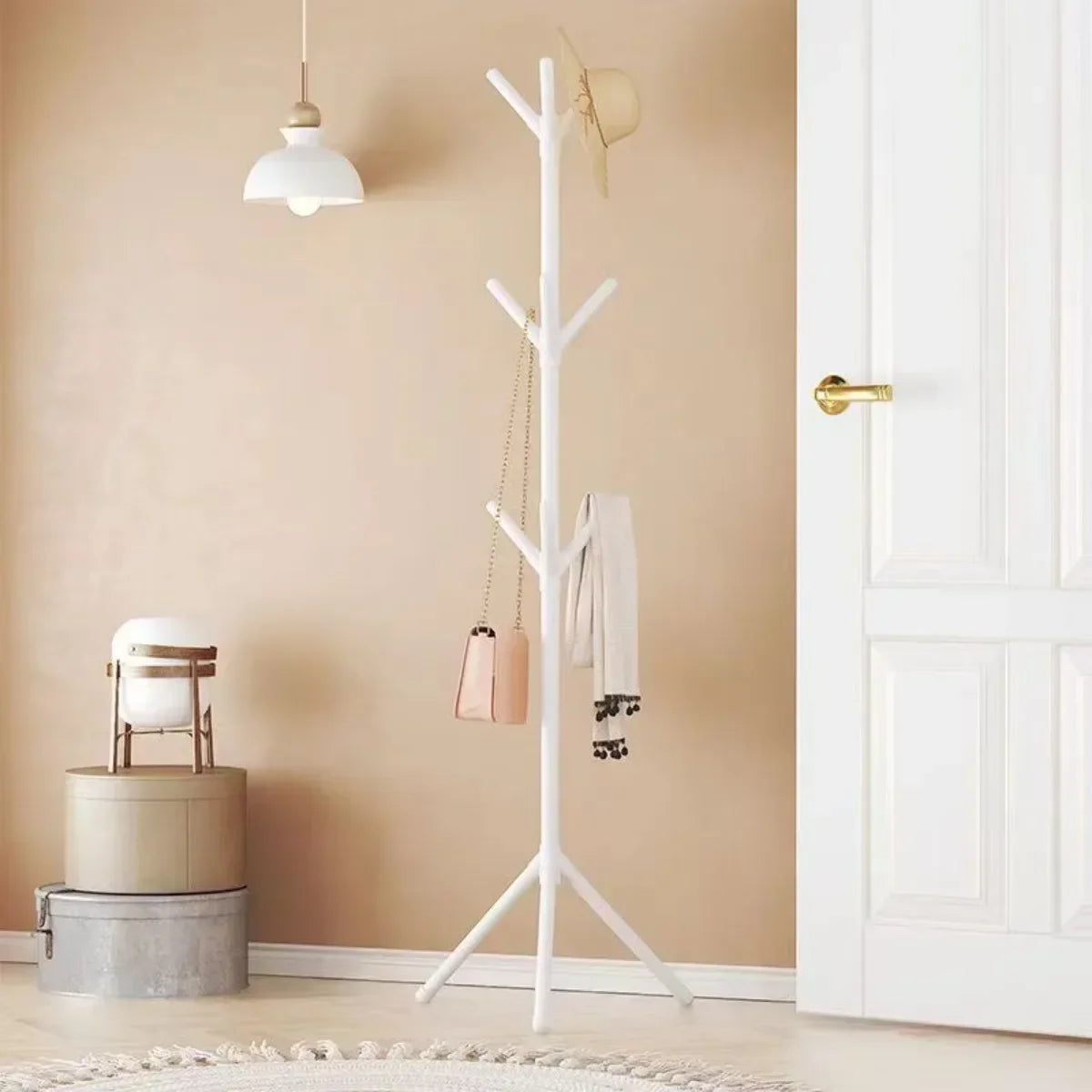 porte-vêtements et chapeaux support vertical en forme de branche - vue 5 sur 8