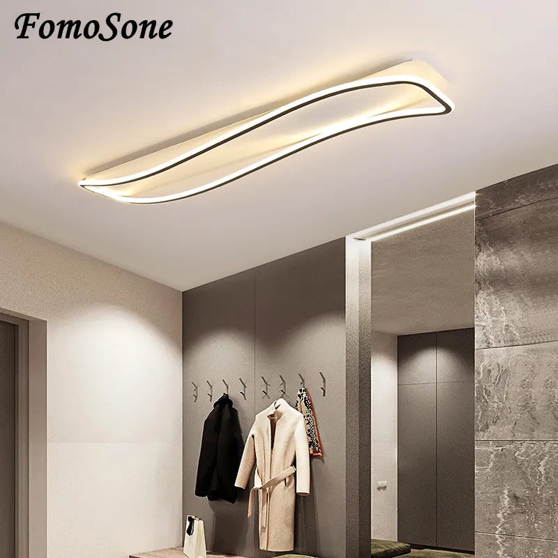 Lustre LED moderne intérieur salon chambre allée - vue 7 sur 22