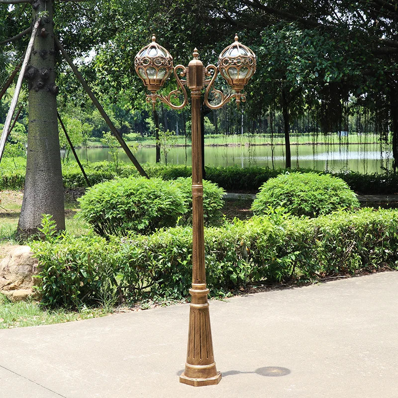 lampadaire extérieur étanche style européen pour jardin et parc - vue 4 sur 10