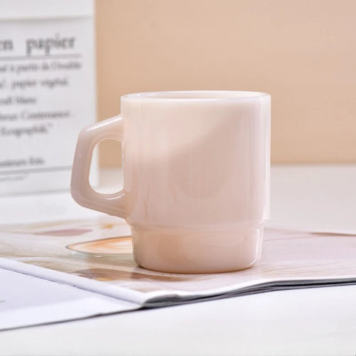 Mug en verre style coréen anse ergonomique 230ml