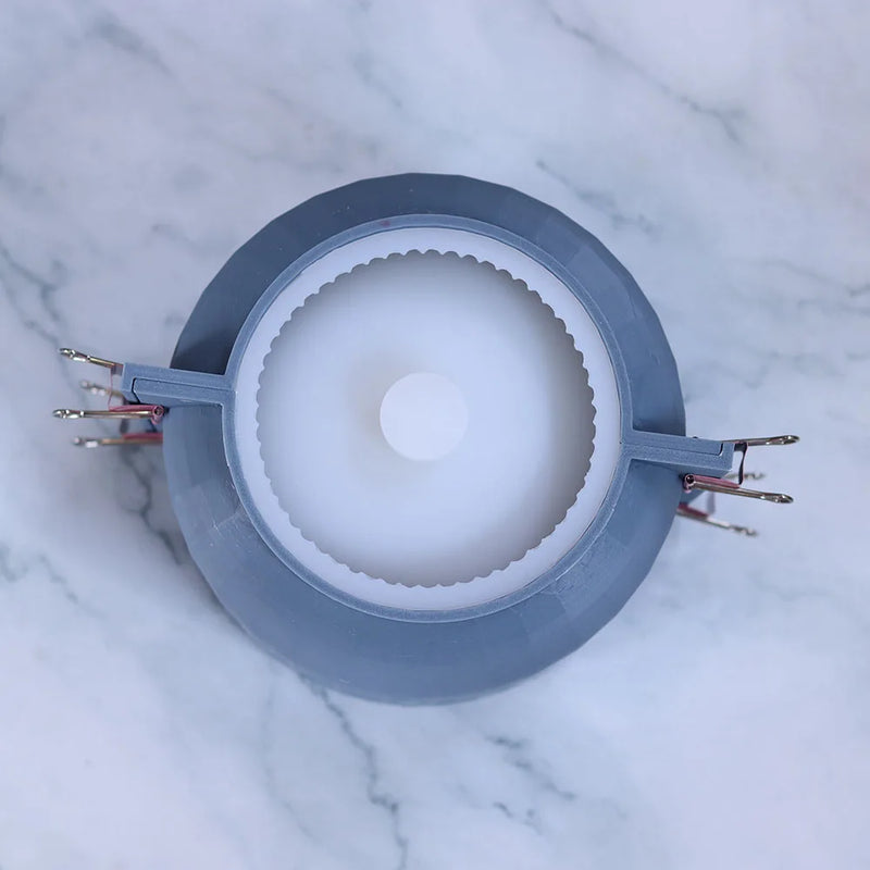 moule en silicone pour pot de fleurs créatif en ciment