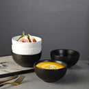 Vaisselle ceramique mate motif roche bols assiettes saladiers