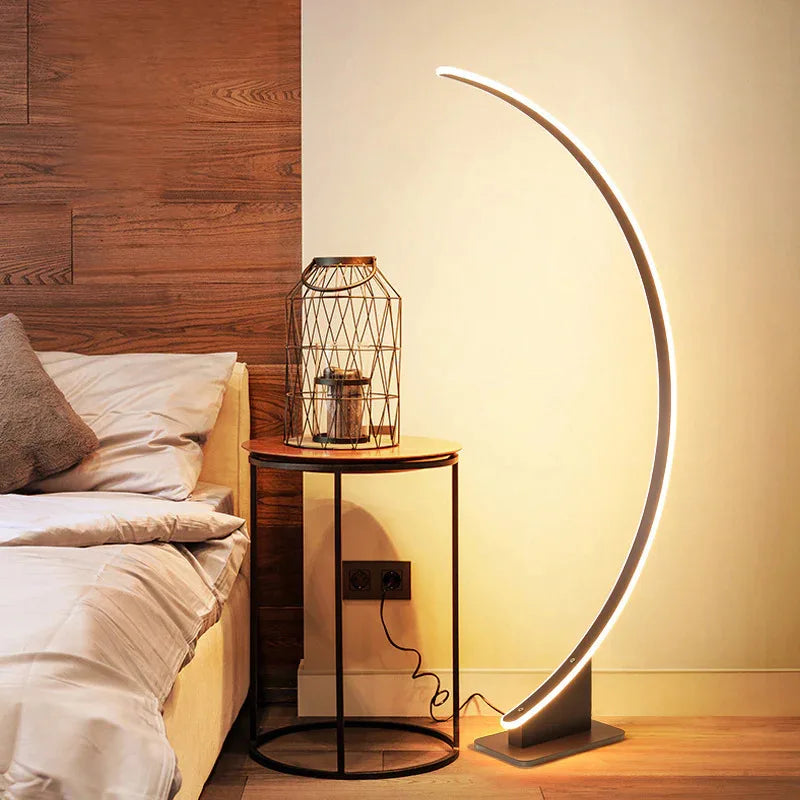Lampadaire Led en forme d'arc nordique - vue 7 sur 8