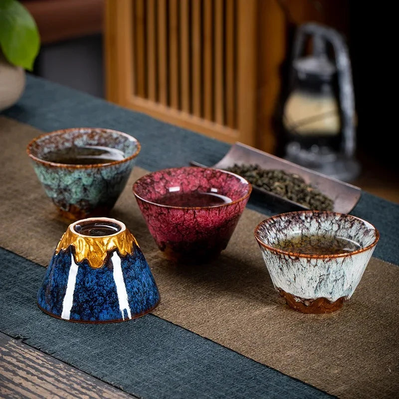 Tasse the ceramique style tianmu bol kung fu