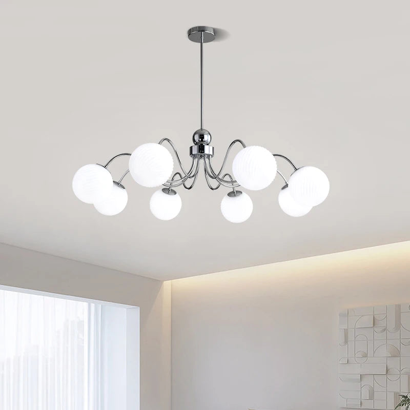 lustre led qiyimei artglass pour éclairage intérieur décoratif