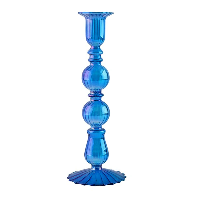 bougeoirs rétro coniques en verre pour décoration élégante - vue 29 sur 32