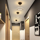 lustre led créatif nordique cercle rond éclairage restaurant