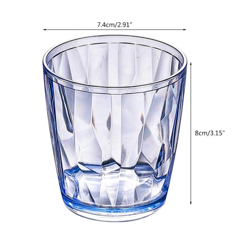 Verres acrylique incassables 210ml reutilisables style bar