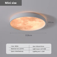 plafonnier led créatif en forme de lune design moderne décoratif