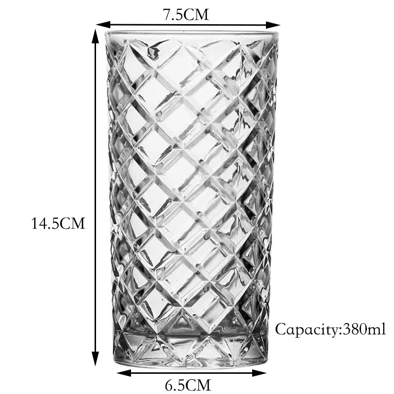 Verres collins cristal sans plomb style bar élégant