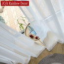 Voilage moderne transparent pour salon chambre fenêtre léger