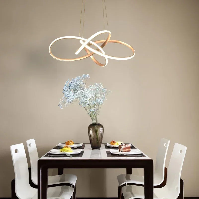 lustre suspendu led moderne pour décoration maison - vue 7 sur 20