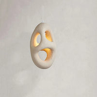 Lustre nordique Wabi Sabi poreux Simple Style lampes créatives