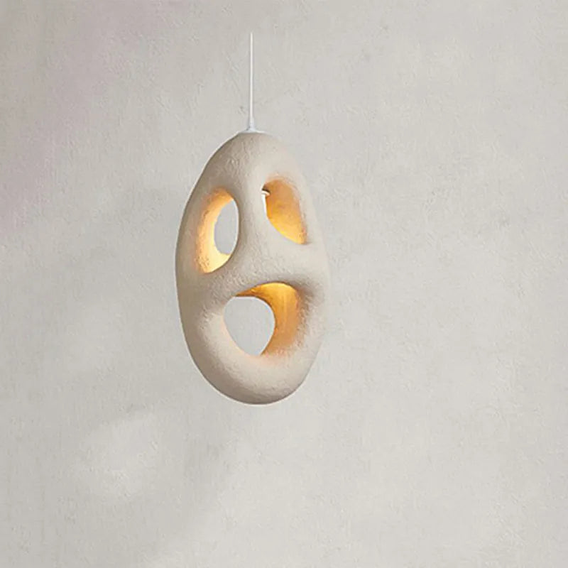 Lustre nordique Wabi Sabi poreux Simple Style lampes créatives