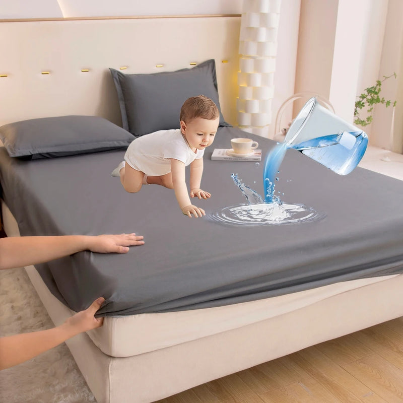 drap housse imperméable avec élastique pour matelas de toutes tailles