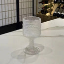Verres retro sur pied style vintage pour cocktail