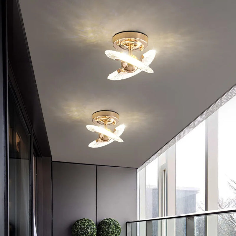 plafonnier led moderne en cristal luminaire intérieur décoratif
