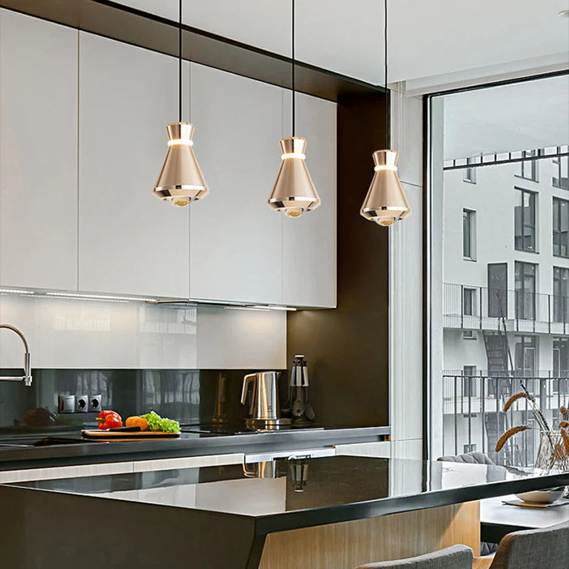 Suspension moderne salon chambre bar kitchen - vue 7 sur 12