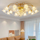 lustre rétro en cristal pour décoration intérieure élégante