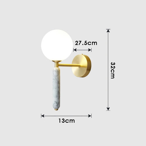 Lampe de chevet en marbre vert italien