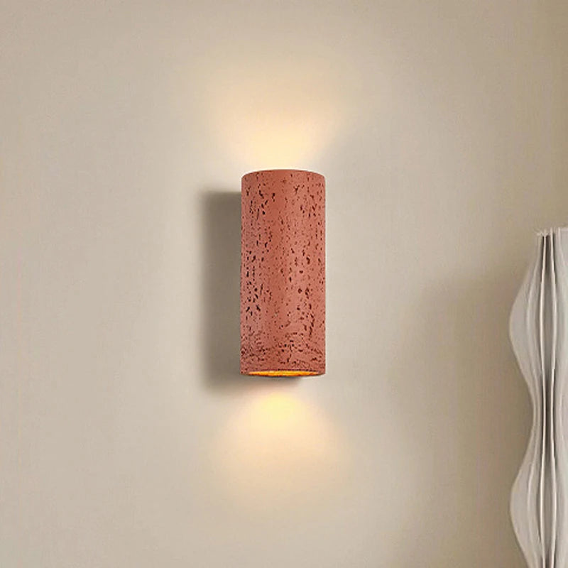 applique murale led en ciment style nostalgique décoration rétro wabi sabi
