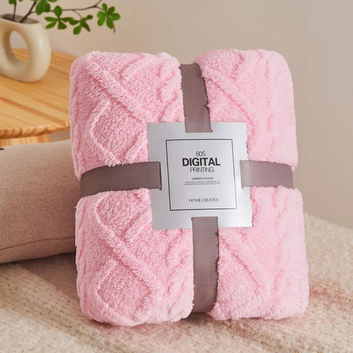 Plaid couverture flanelle polaire douce chaude salon lit