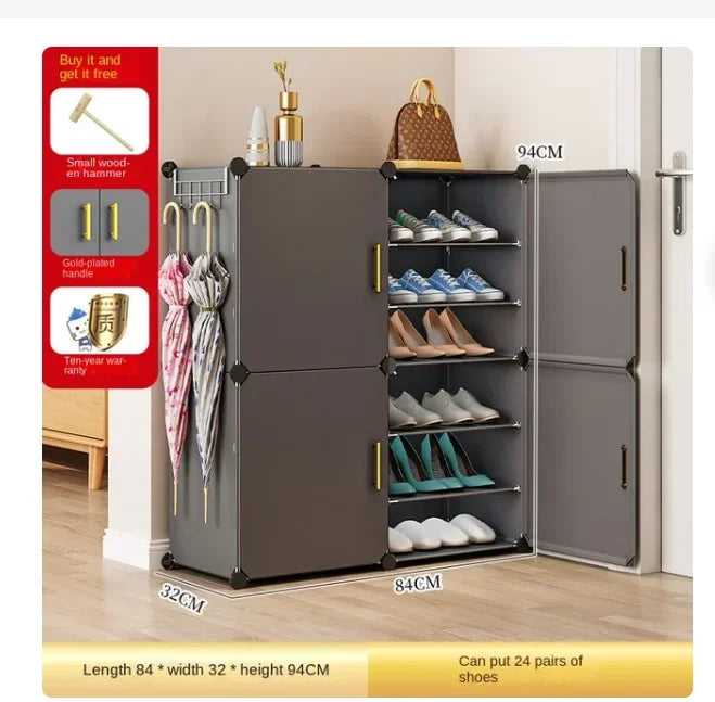 armoire pliable moderne pour rangement de chaussures à la maison - vue 9 sur 9