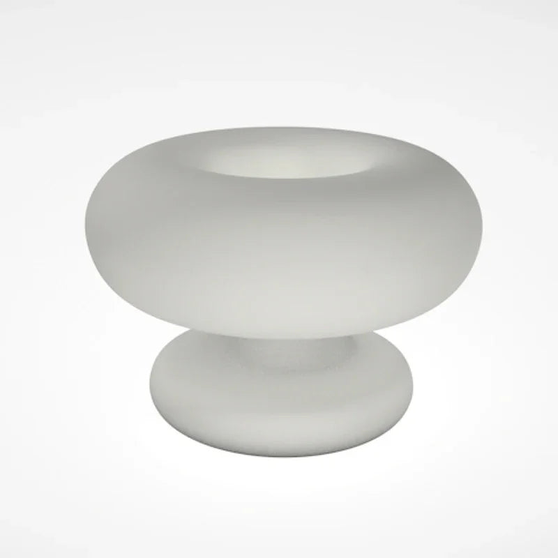 lampe de table moderne cercle laiteux à intensité réglable - vue 5 sur 6