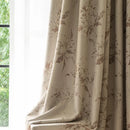Rideau occultant motif floral style moderne salon chambre