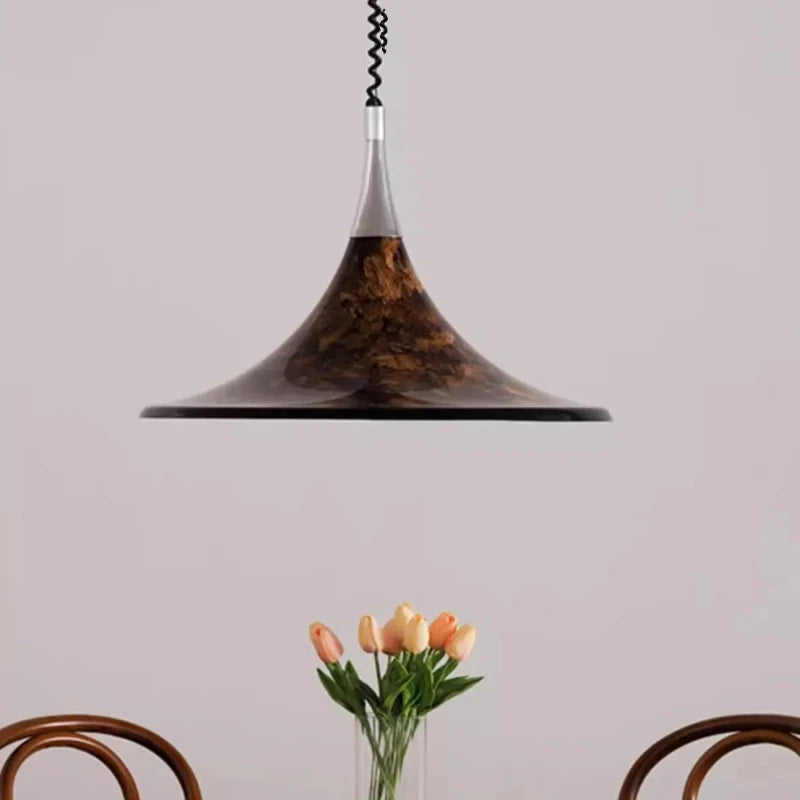 lustre en lave style médiéval pour décoration intérieure moderne - vue 4 sur 8