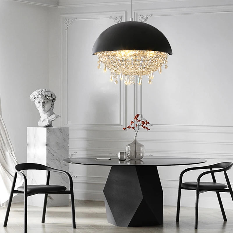 lustre suspendu en cristal de design créatif charmant