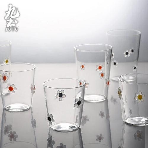 Verre à boire strié résistant chaleur style moderne