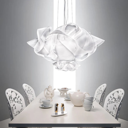 suspension Slamp italien Fabula blanche fleur