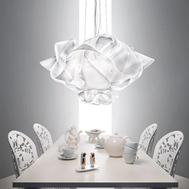 suspension Slamp italien Fabula blanche fleur - vue 5 sur 8