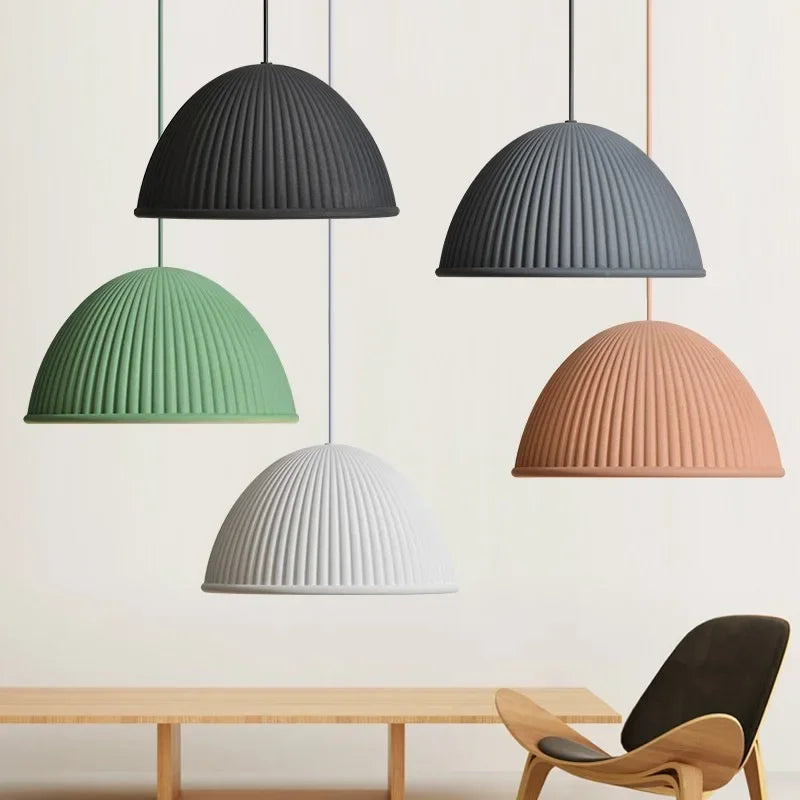 Suspension LED design moderne en résine de citrouille pour intérieur - vue 3 sur 12