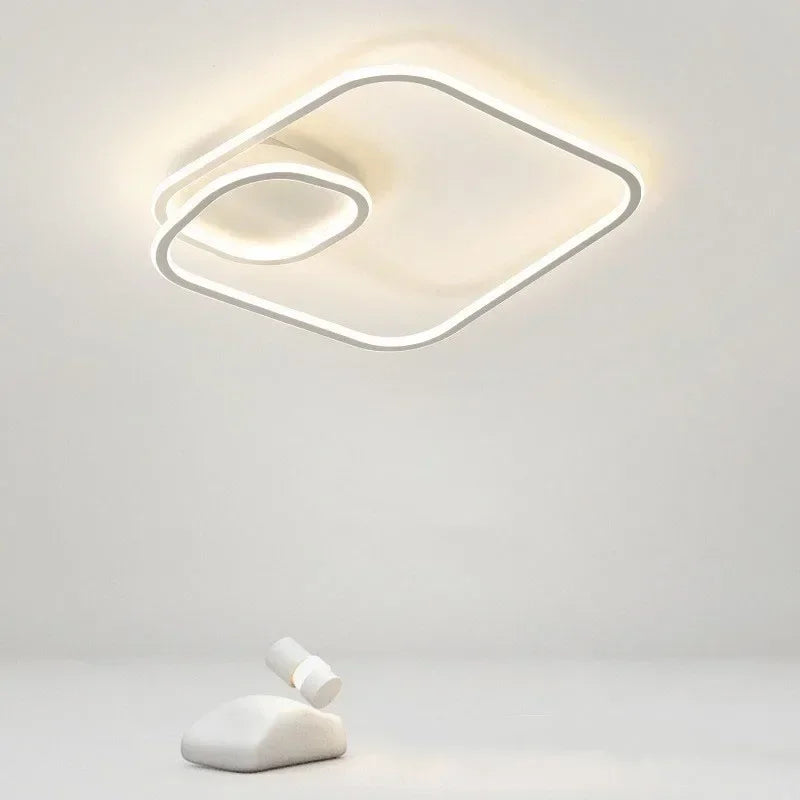 plafonnier led moderne pour décoration intérieure et ambiance chaleureuse - vue 3 sur 20