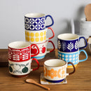 Ensemble 4 tasses empilables style japonais rétro céramique