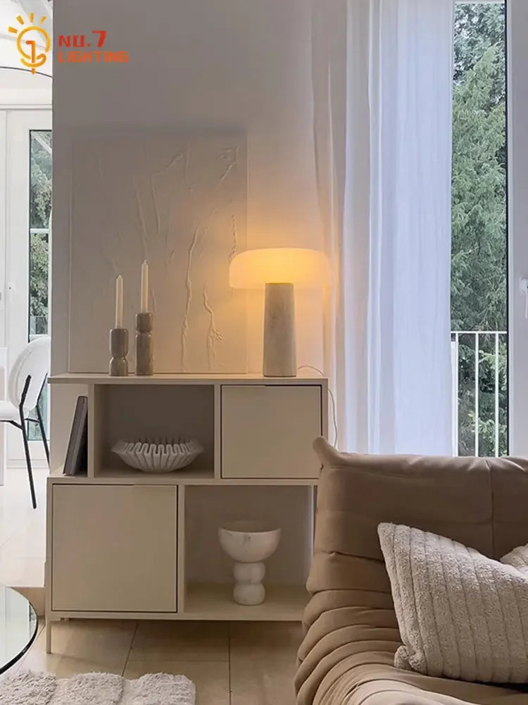 Lampe de Table LED en forme de champignon au Design nordique - vue 6 sur 6