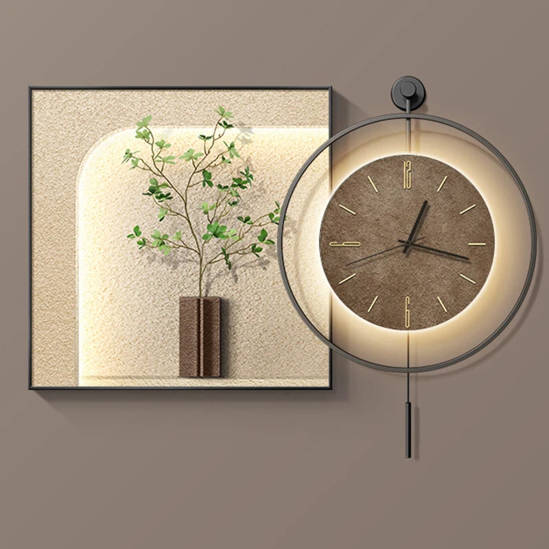 horloge murale grande taille design classique en métal moderne - vue 5 sur 11