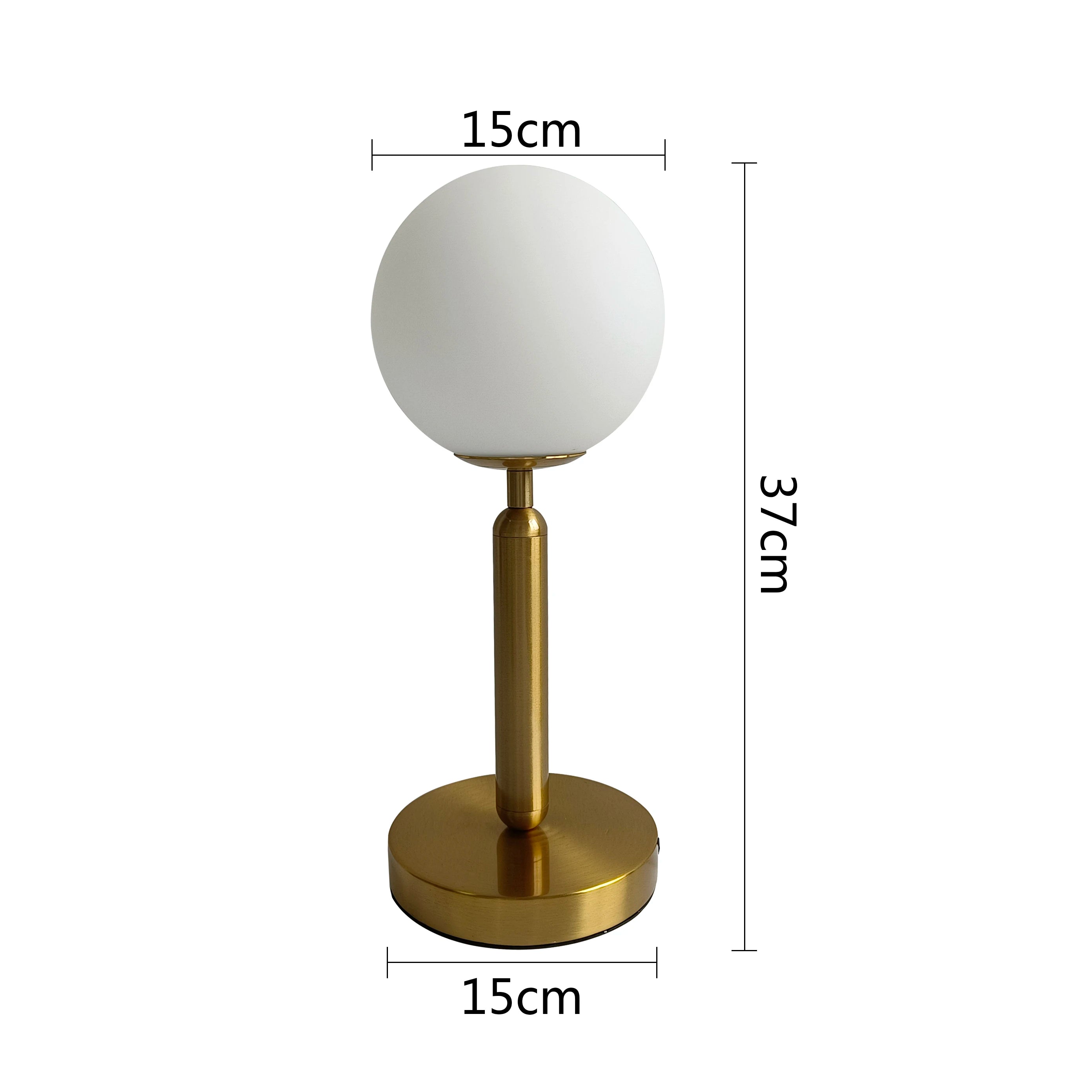 lampe table verre luxueuse chevet postmoderne salon chambre lecture maison - vue 7 sur 8